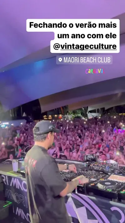 Story do Instagram: Vintage Culture, Maori Beach Club