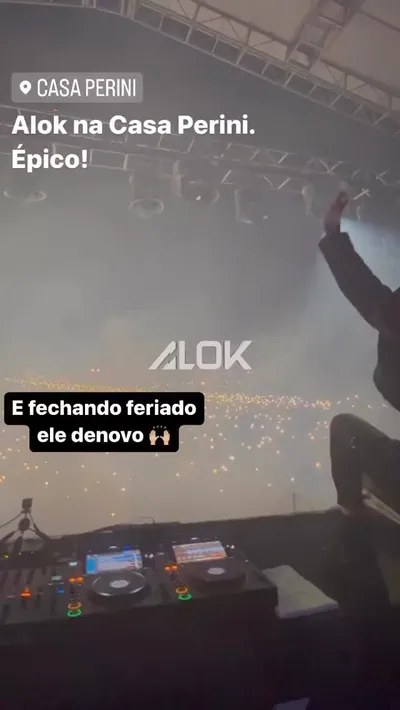 Story do Instagram: Alok, Casa Perini